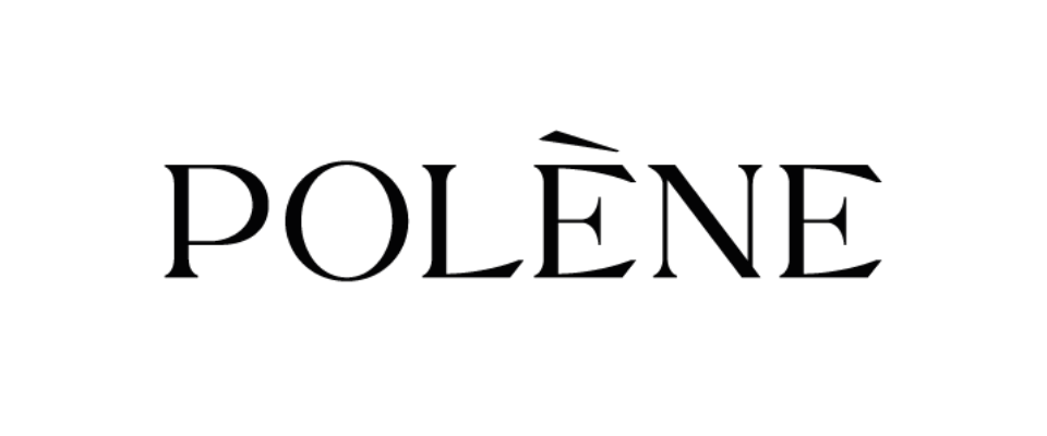 The word 'POLÉNE' written in black uppercase letters on a white background.