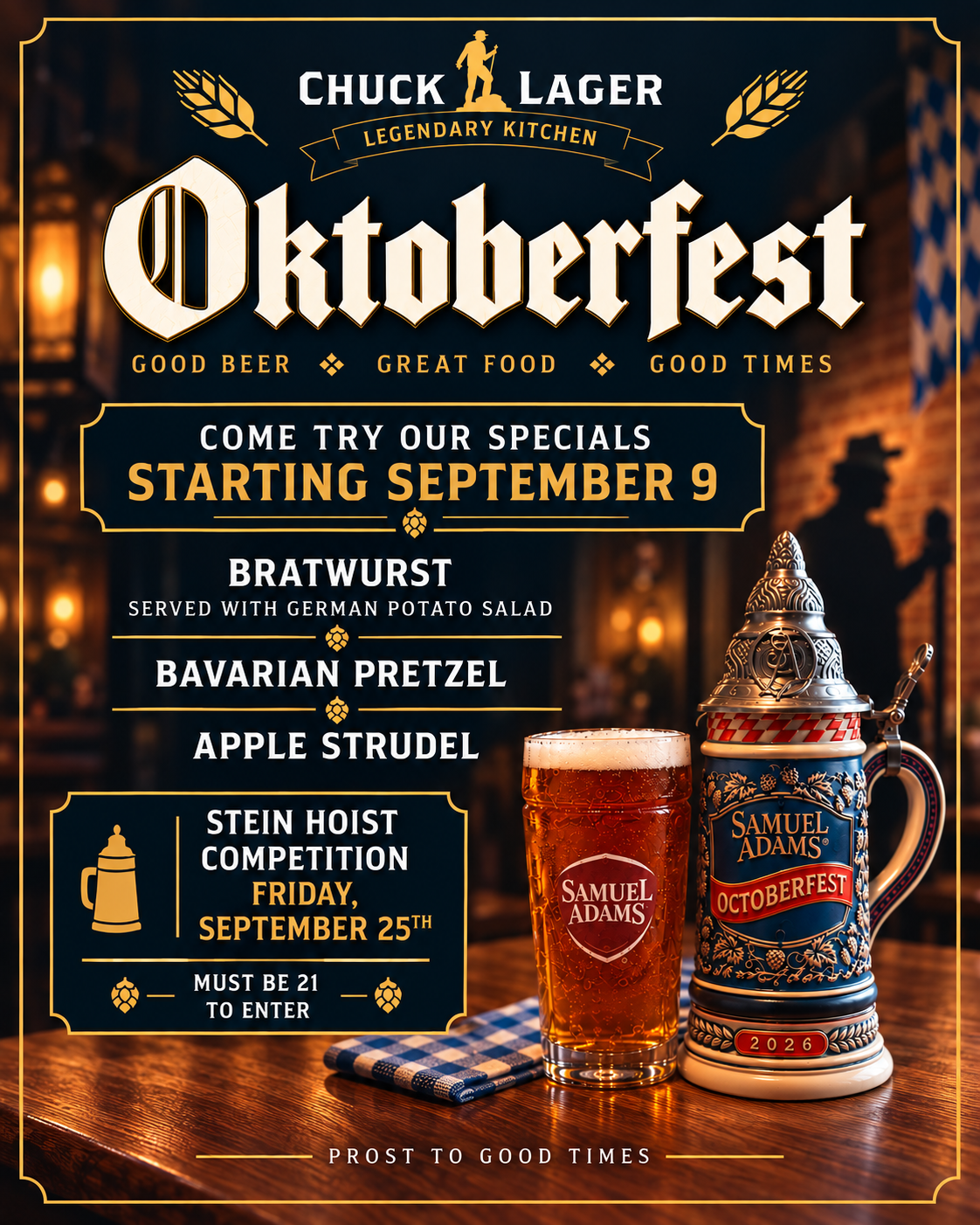 OKTOBERFEST AT CHUCK LAGER