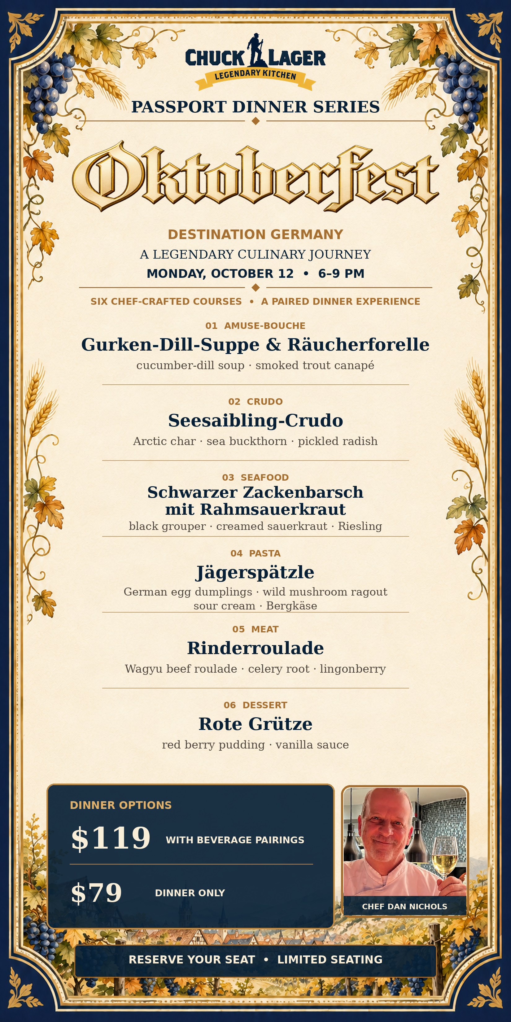Legendary Passport Dinner Series: Germany