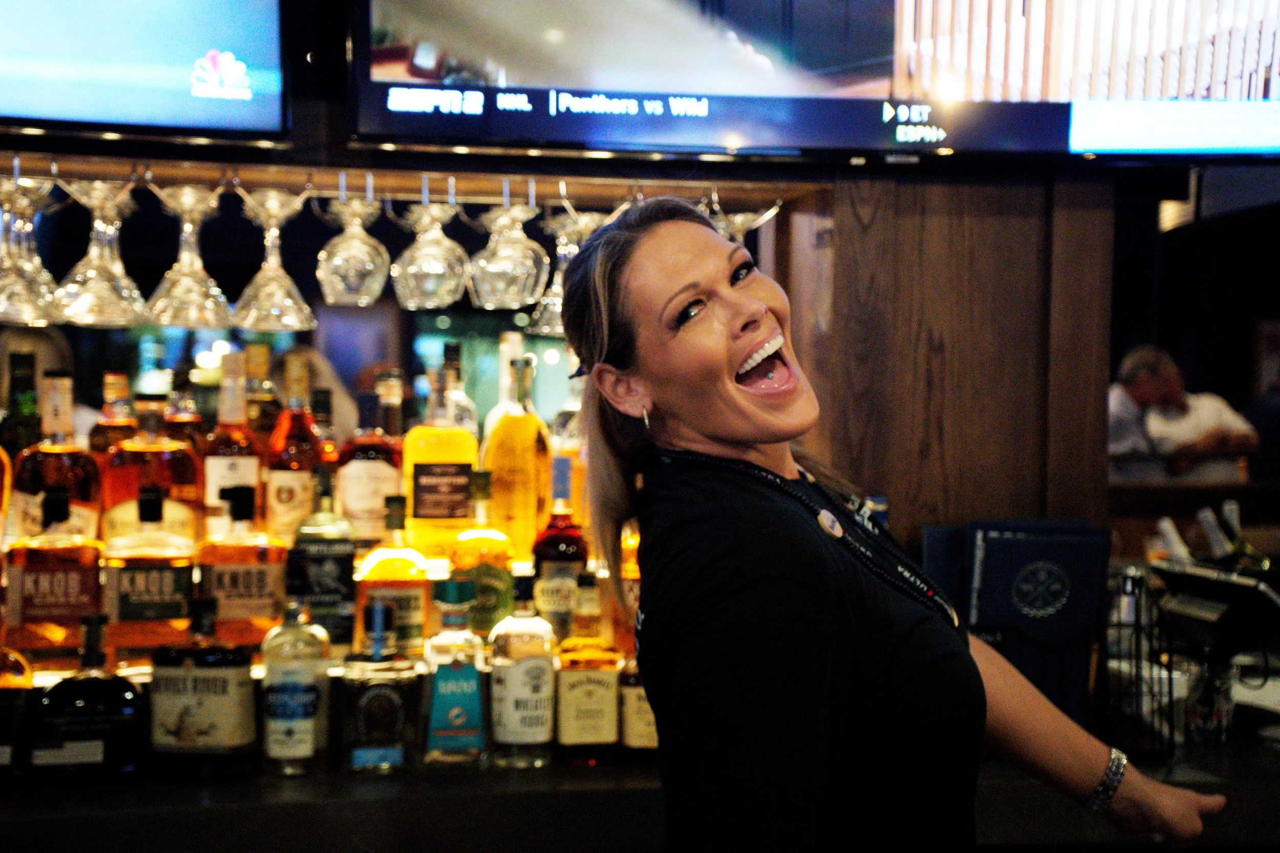 Smiling Staff at Chuck Lager