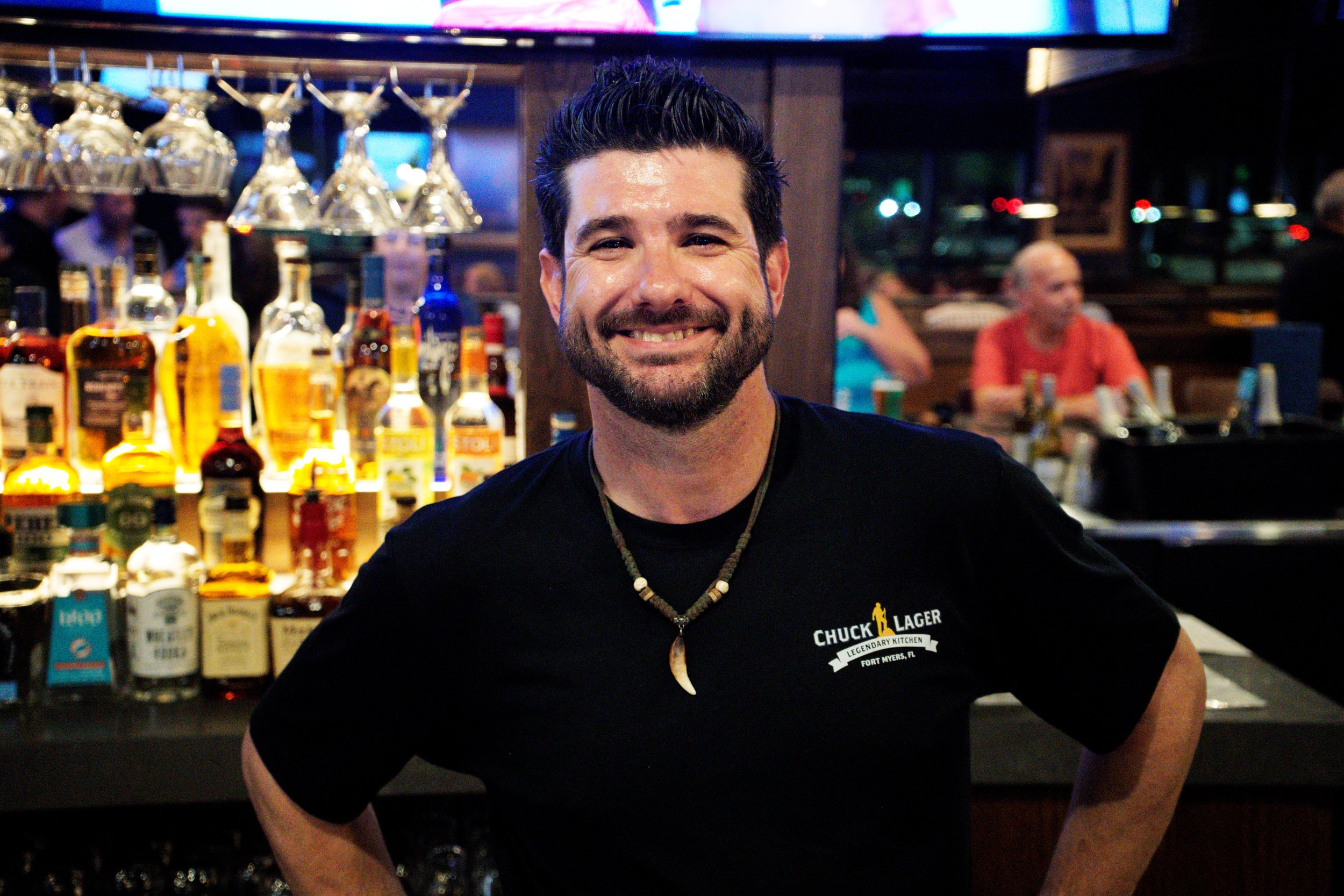 Smiling Staff at Chuck Lager