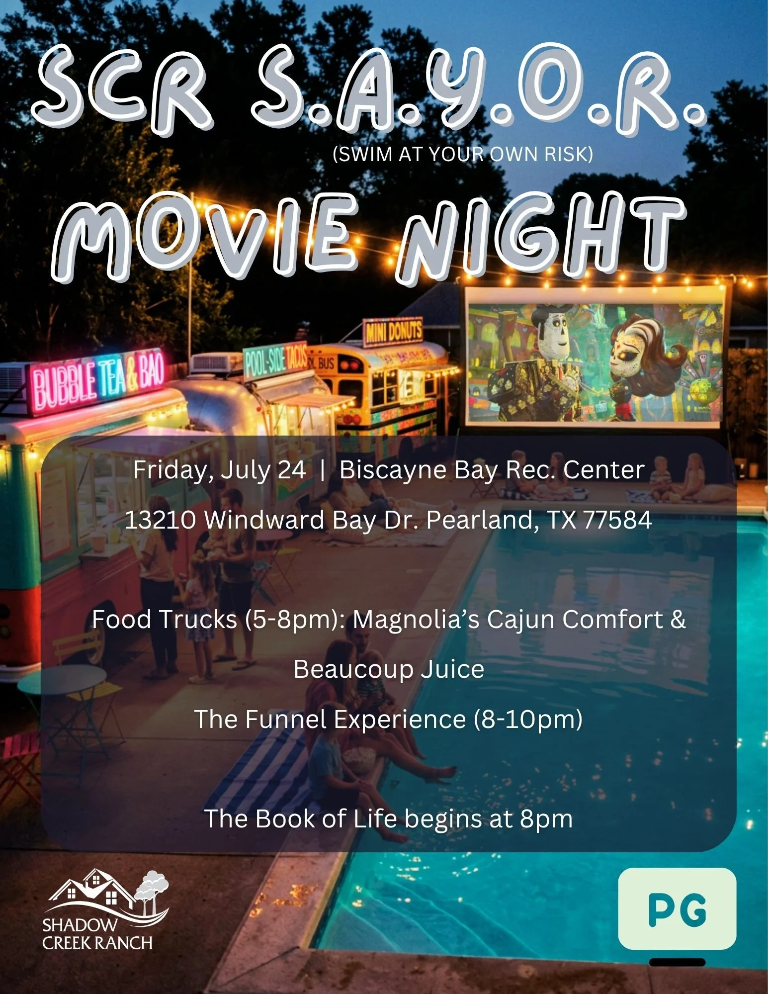 Movie Night at the Pool