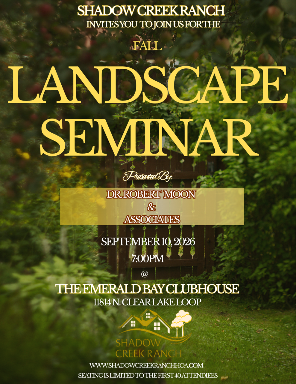 Fall Landscape Seminar