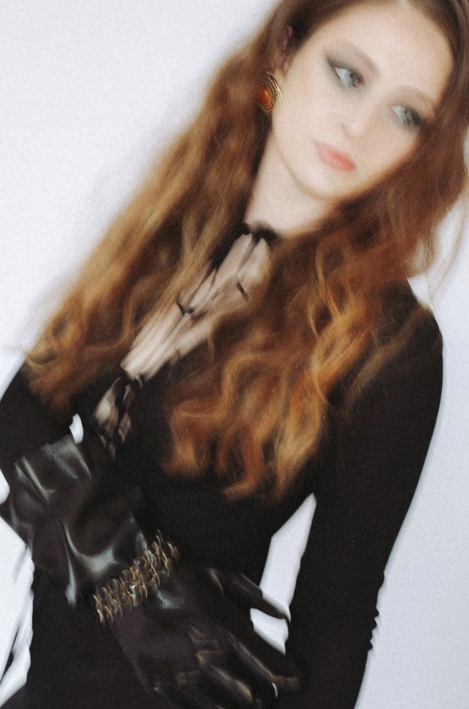model blurred