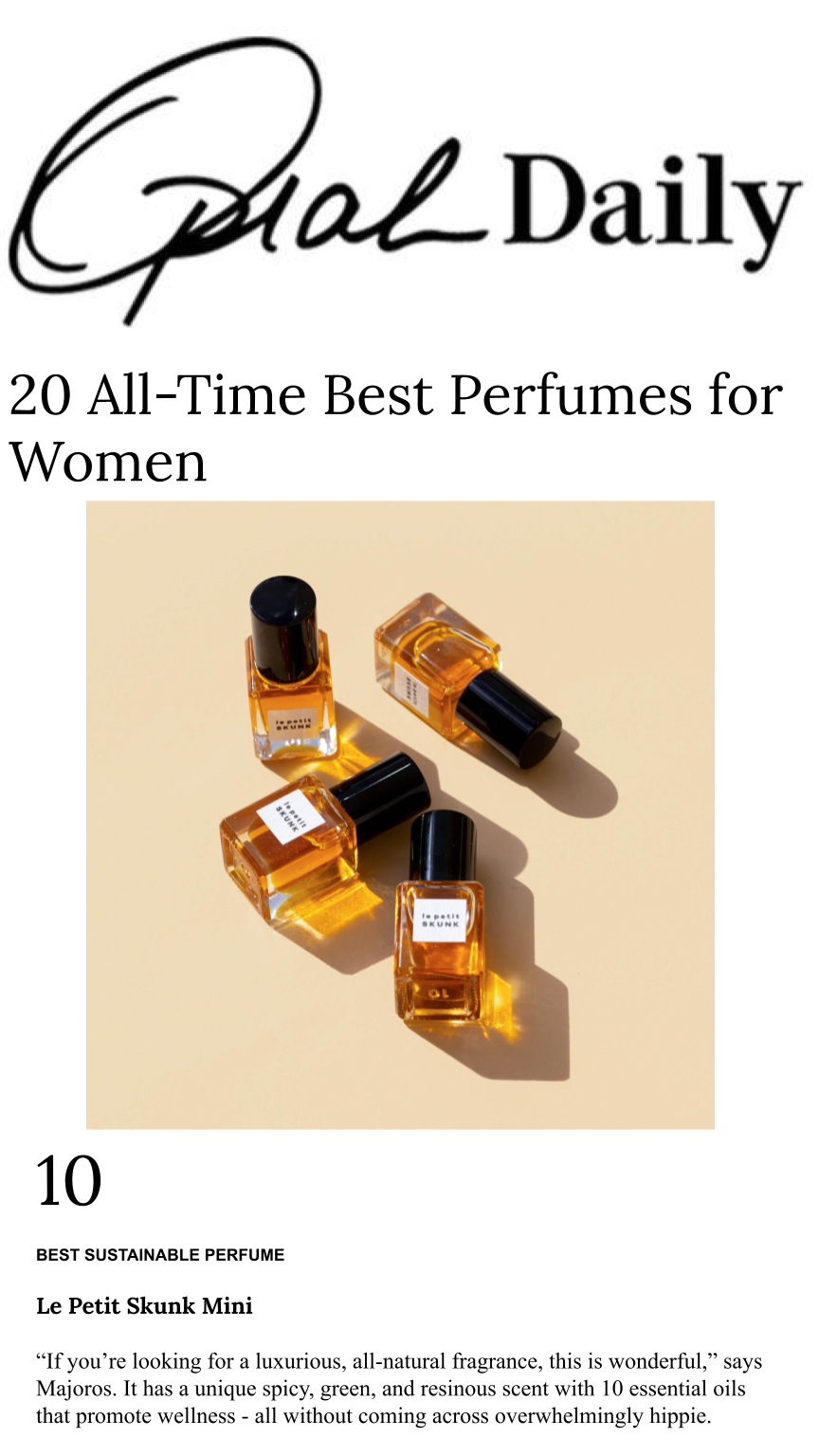 Fragrance experts name Le Petit Skunk the best sustainable perfume on the market