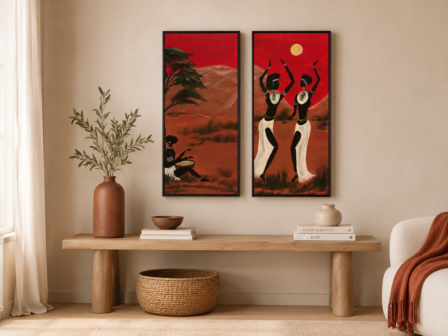 "Two Woman Safari" 2018 Original, Acrylic