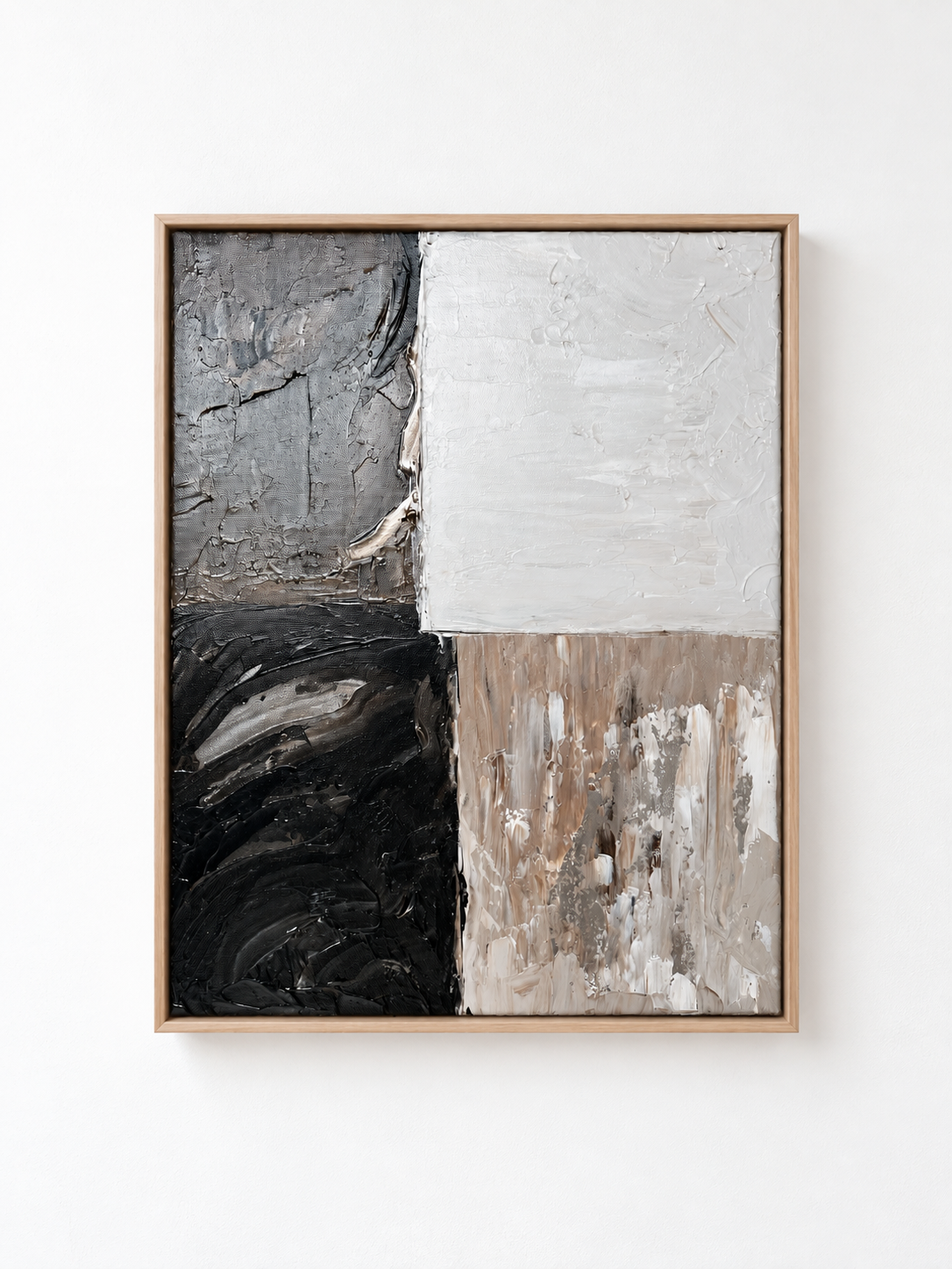 Abstract schilderij in lichte eiken lijst.png