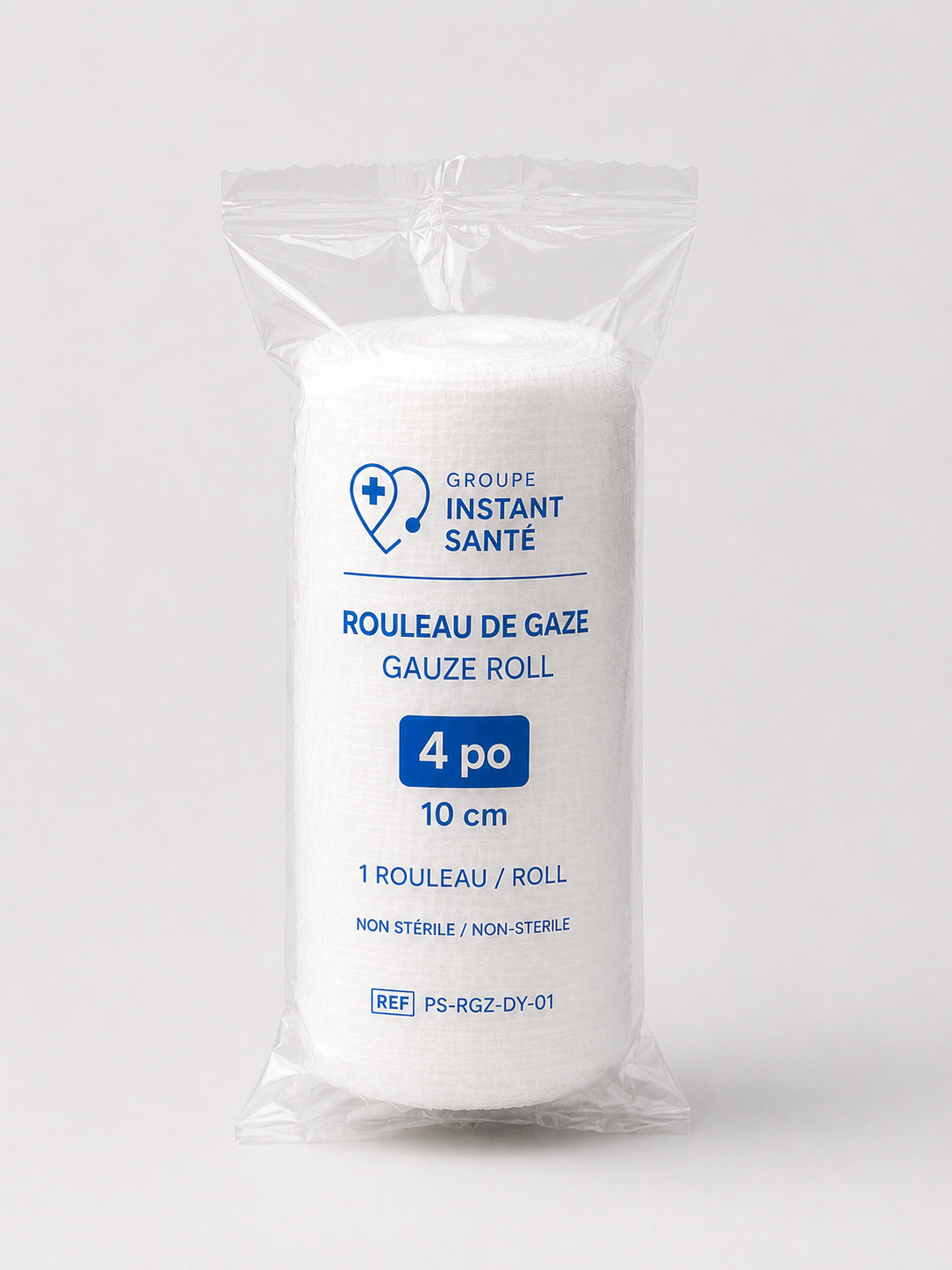 Rouleau de gaze 4po (10cm)