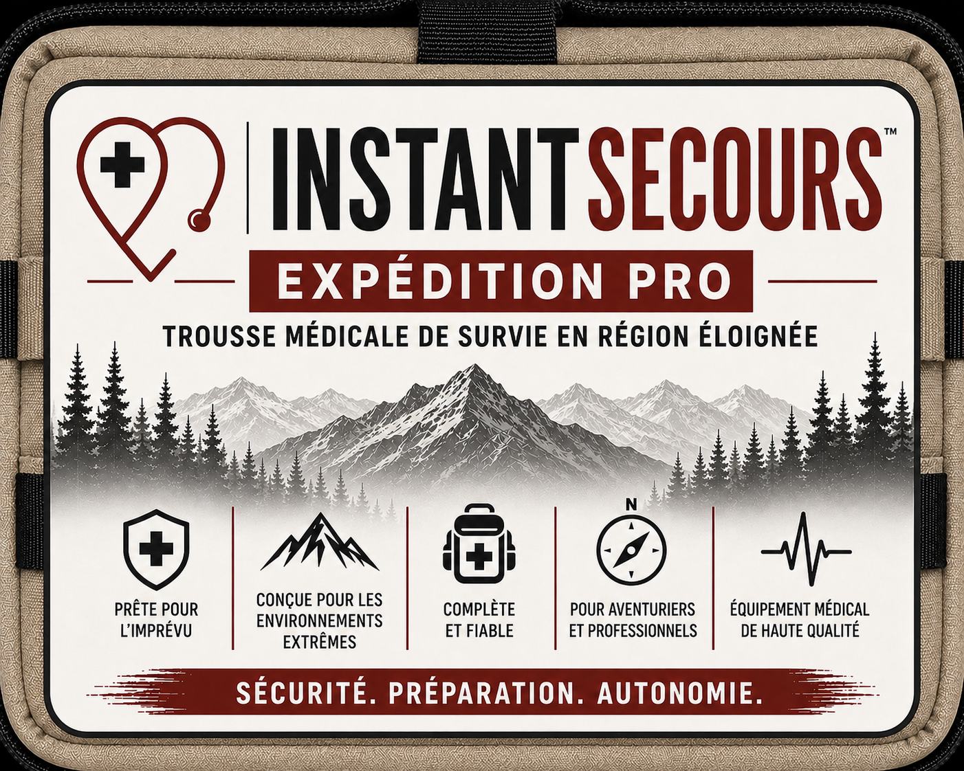 InstantSecours Expedition Pro | Trousse médicale de survie en région éloignée