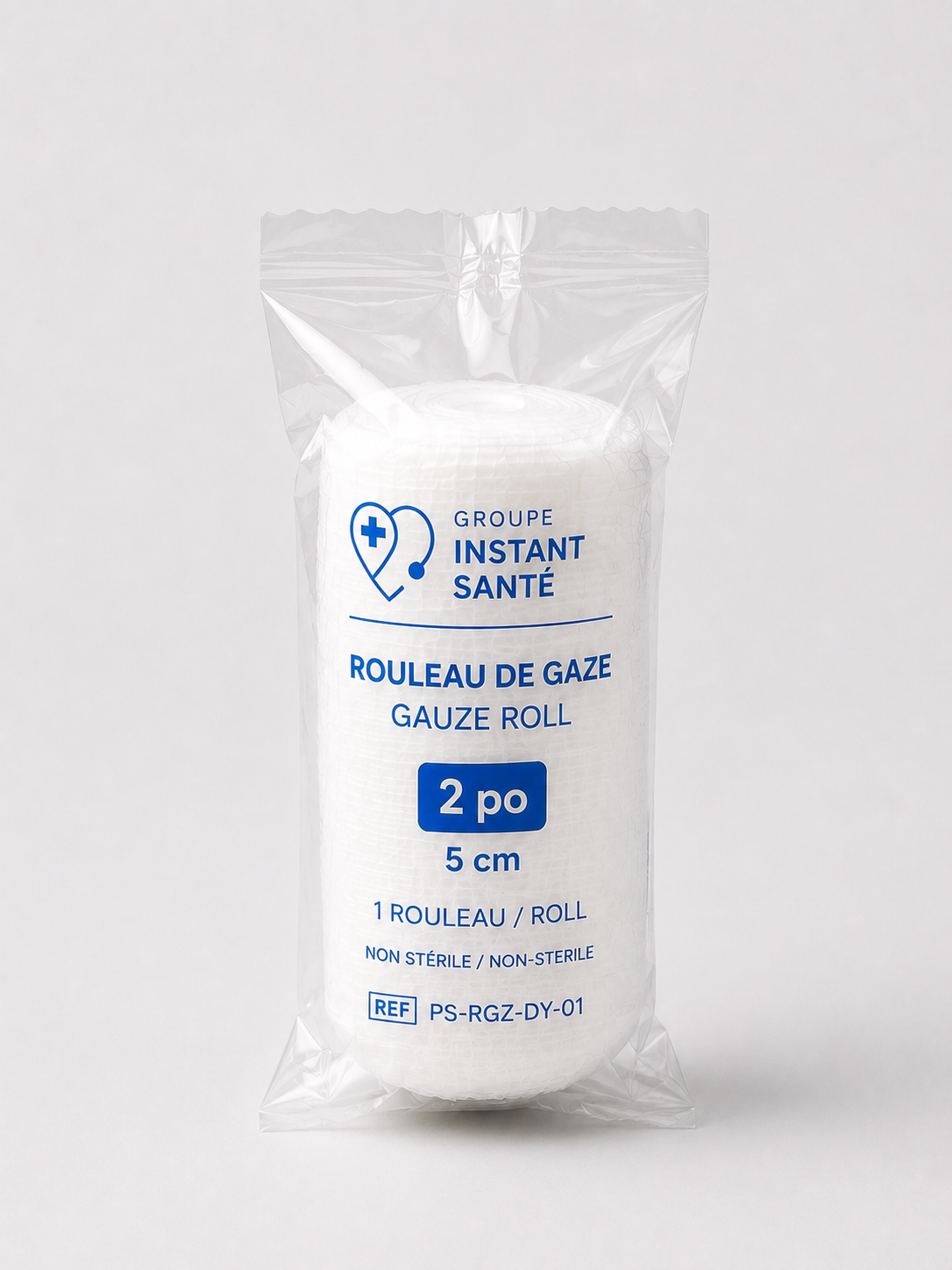 Rouleau de gaze 2po (5cm)