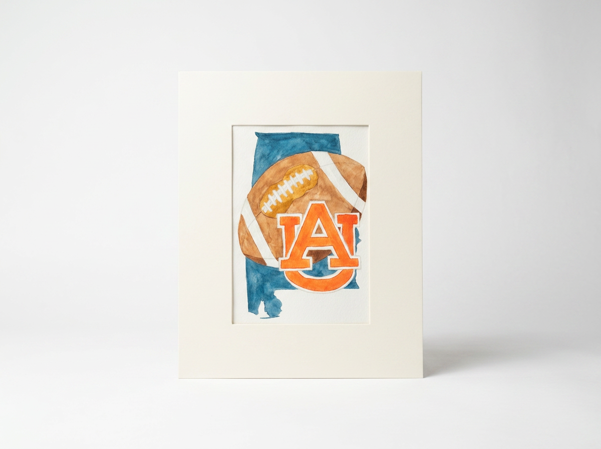 Beginner Watercolor - Auburn Football - September 10 | 6 PM