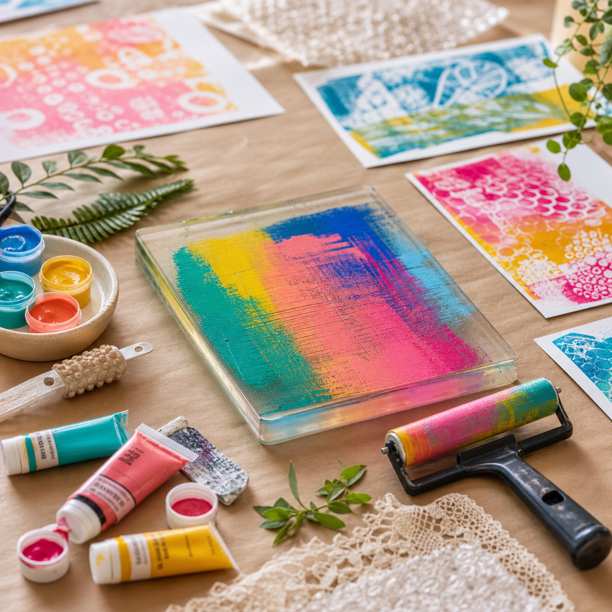 Kids' Art Lab: Gelli Plate Adventures - August 29 | 10 AM
