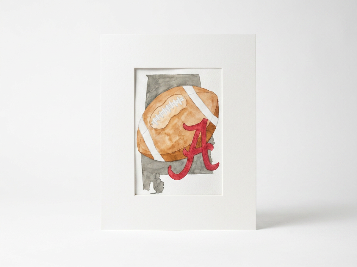 Beginner Watercolor - Alabama Football - September 3 | 6 PM