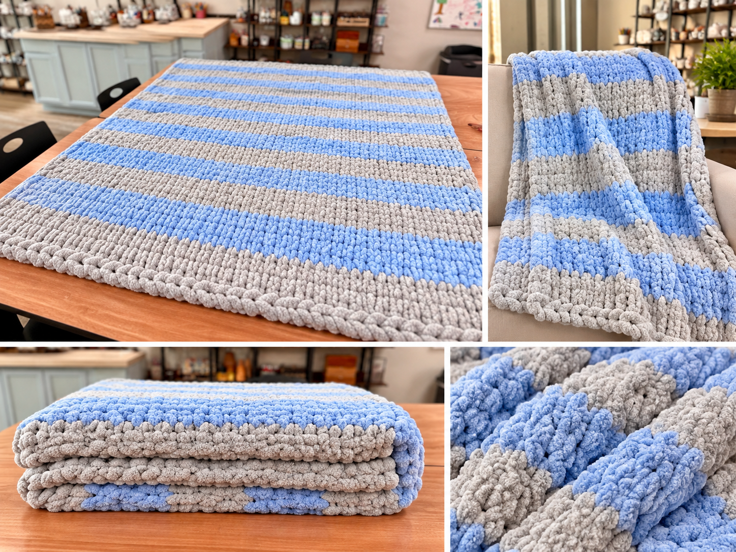 Chunky Hand-Knit Blanket Workshop - October 25 | 2 PM