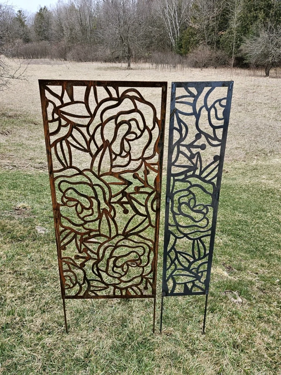 Most of our large sized panels (22"x46") can be made into "skinny" versions (11"x46").