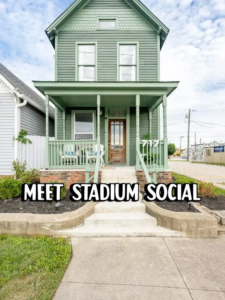 We&rsquo;ve shared the progress, and now we get to share the finished space. Stadium Social is officially available to book! 🎉
Right across from Lucas Oil Stadium, our newest Indianapolis stay is ready for game weekends, concert nights, and trips th