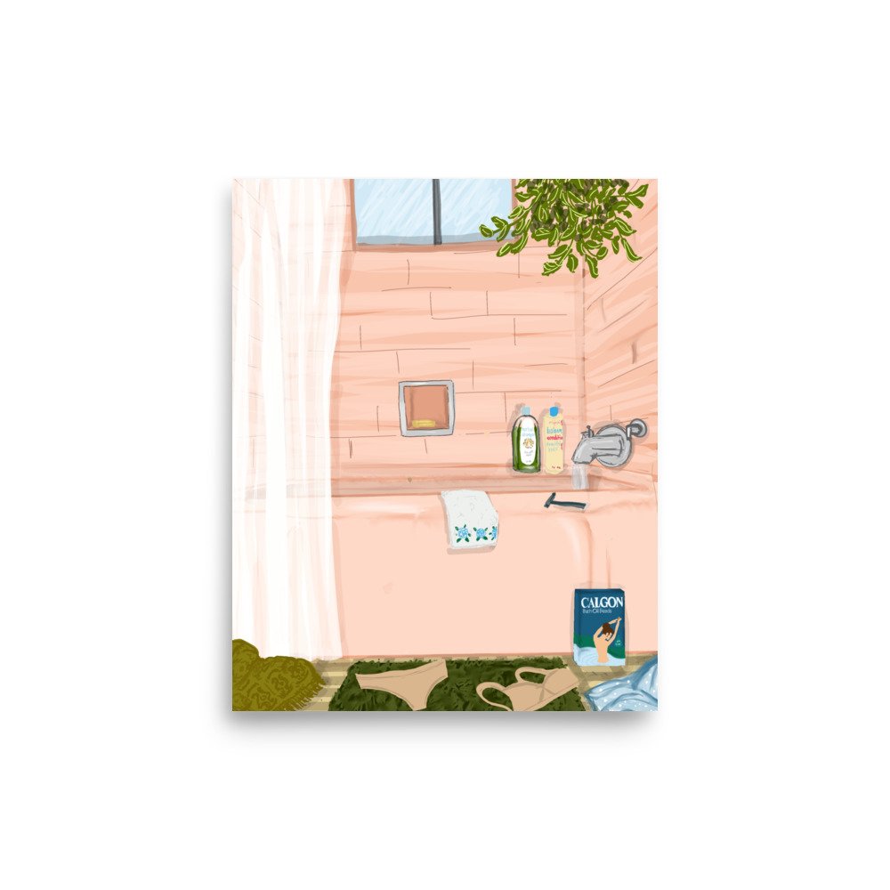 Take Me Away Bathtub Print