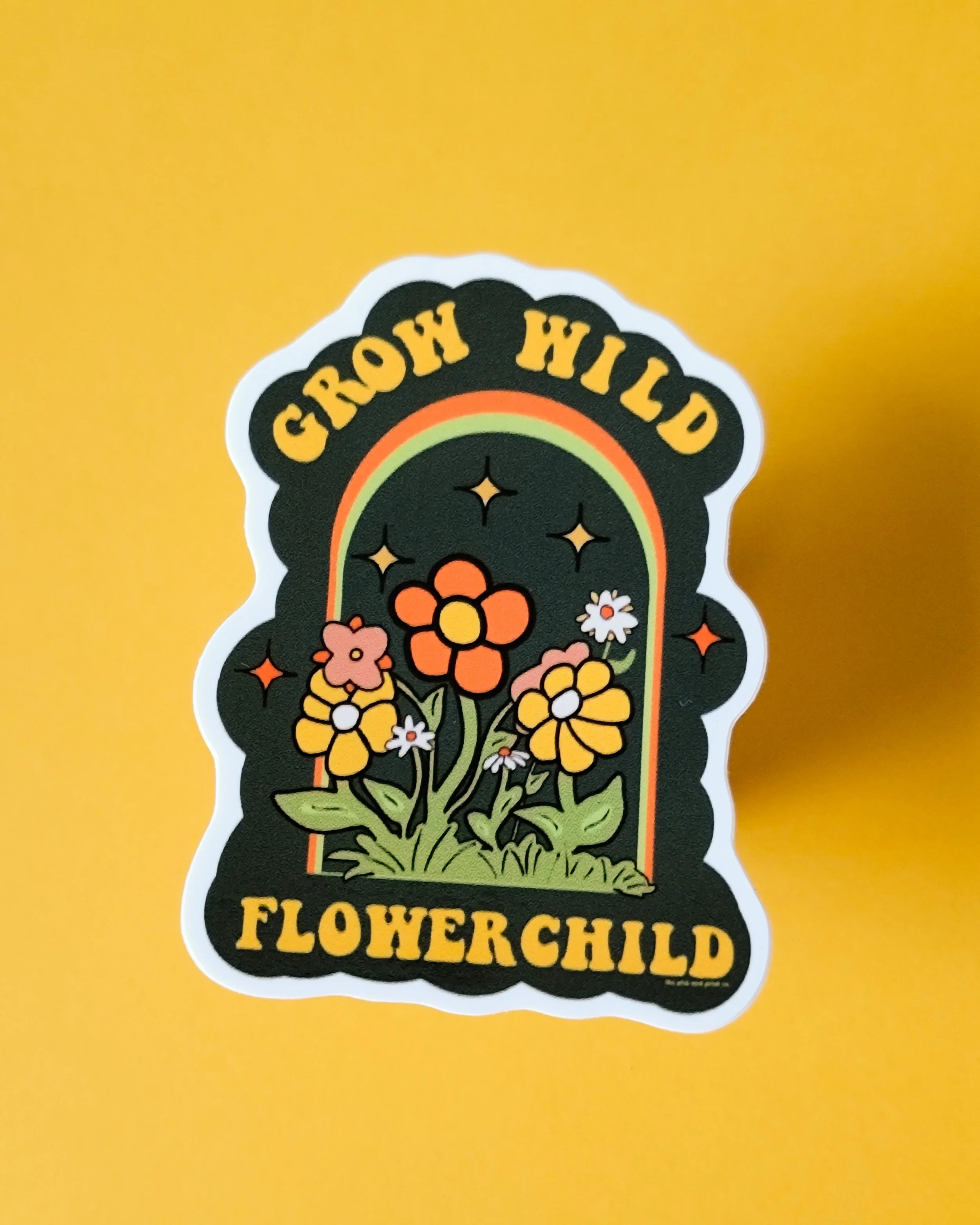 Grow Wild Flowerchild 2.5in. Sticker