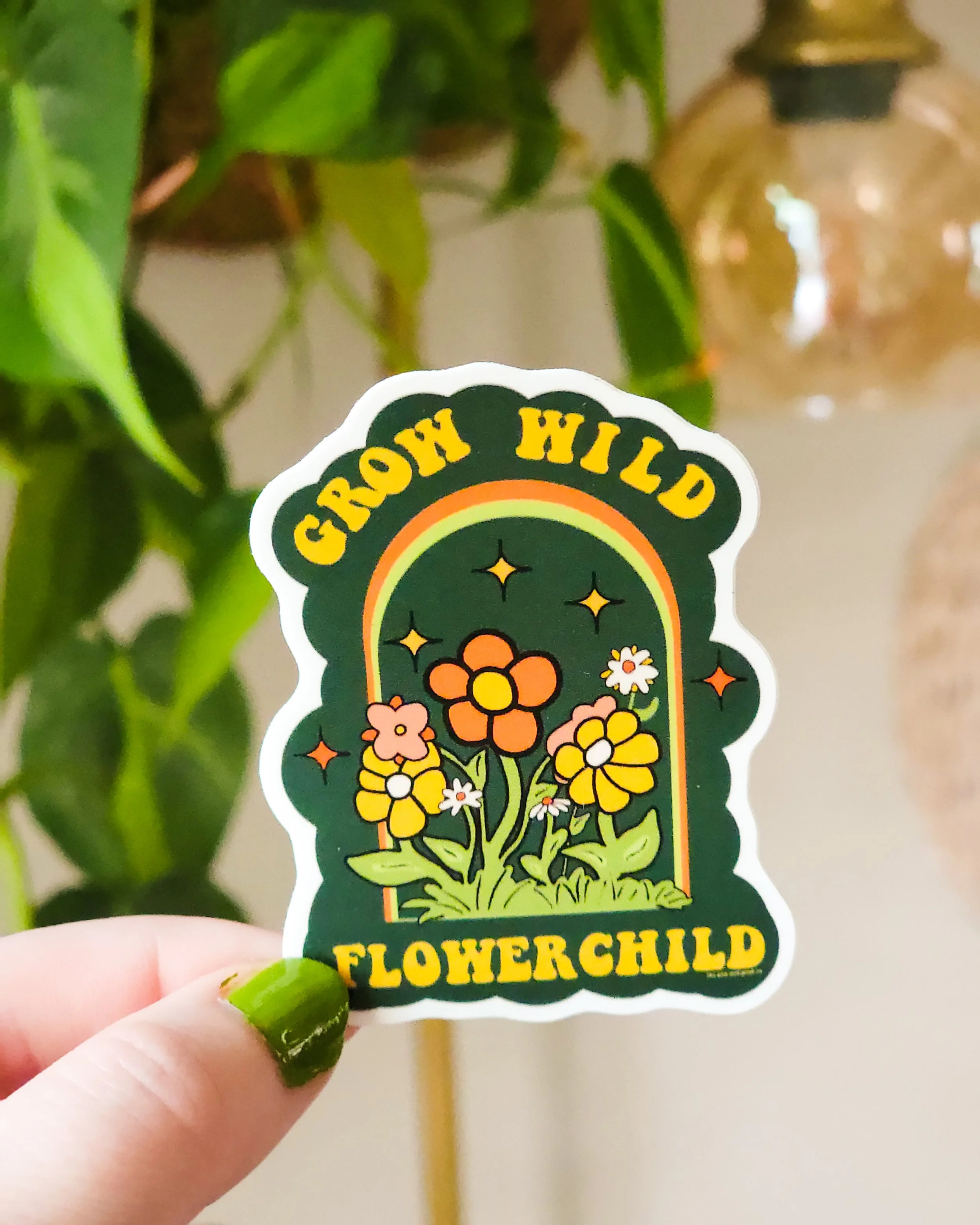 Grow Wild Flowerchild 2.5in. Sticker