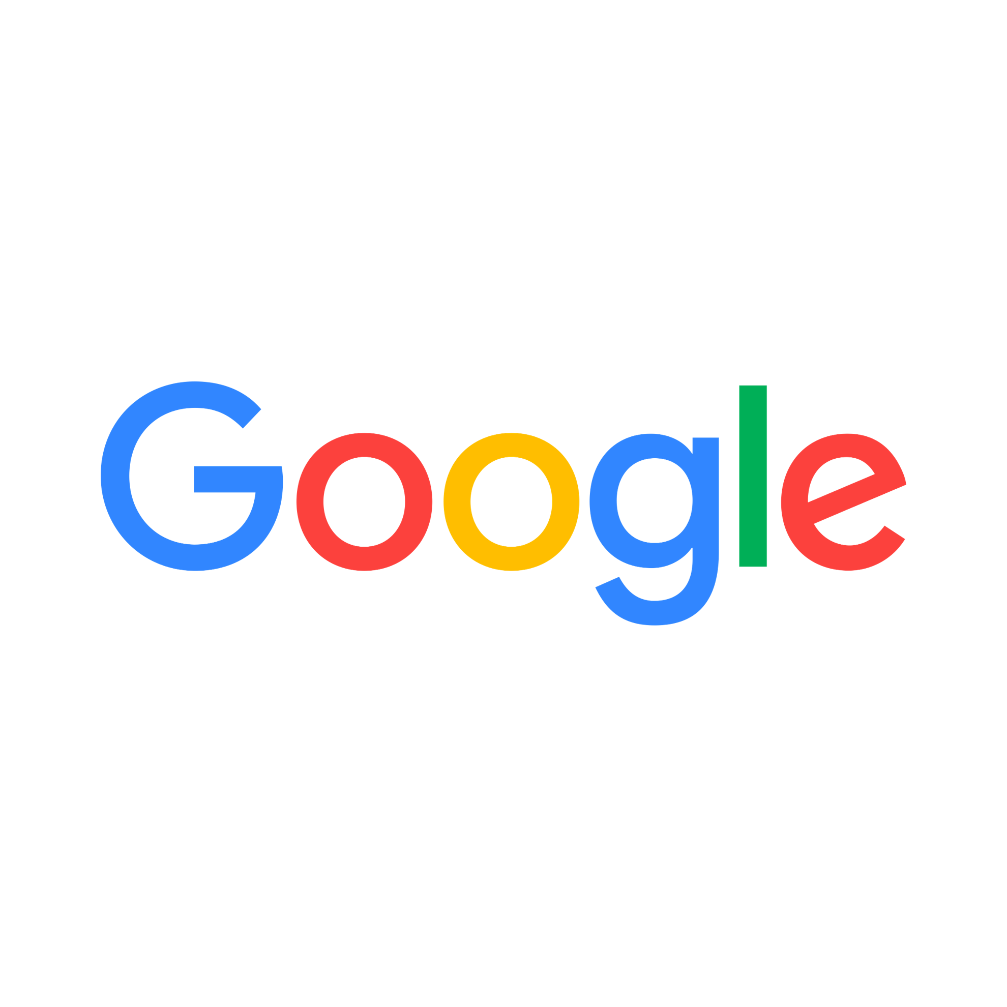 Google logo with multicolored letters on a black background.