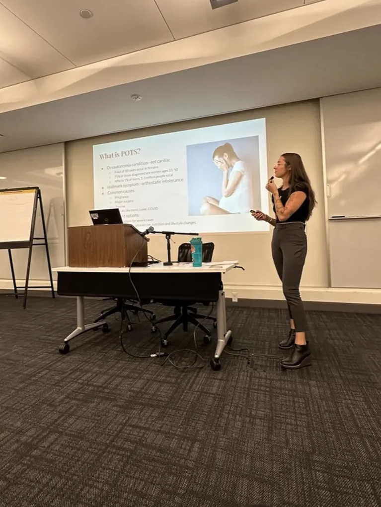 Sarah Giving POTS Presentation