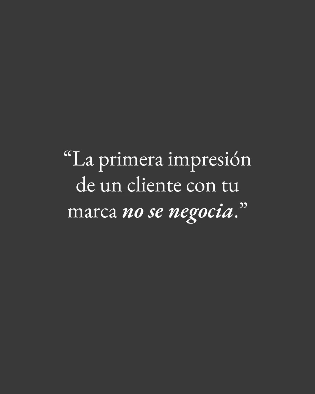 Porque no hay segunda oportunidad para el primer contacto.

Lo que el cliente percibe al entrar a tu tienda, al ver tu marca por primera vez o al interactuar con tu equipo &mdash; ya es una decisi&oacute;n. Consciente o no.
Por eso cada detalle impor