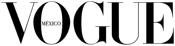 The logo of Vogue magazine in large, black, serif font on a white background.