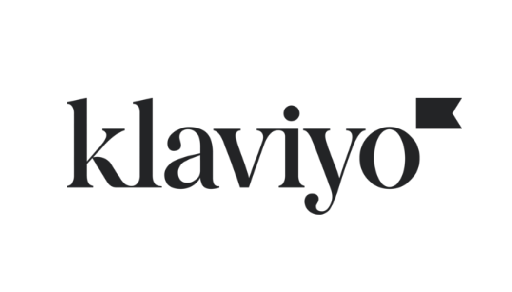 Klaviyo logo in black text on a white background.