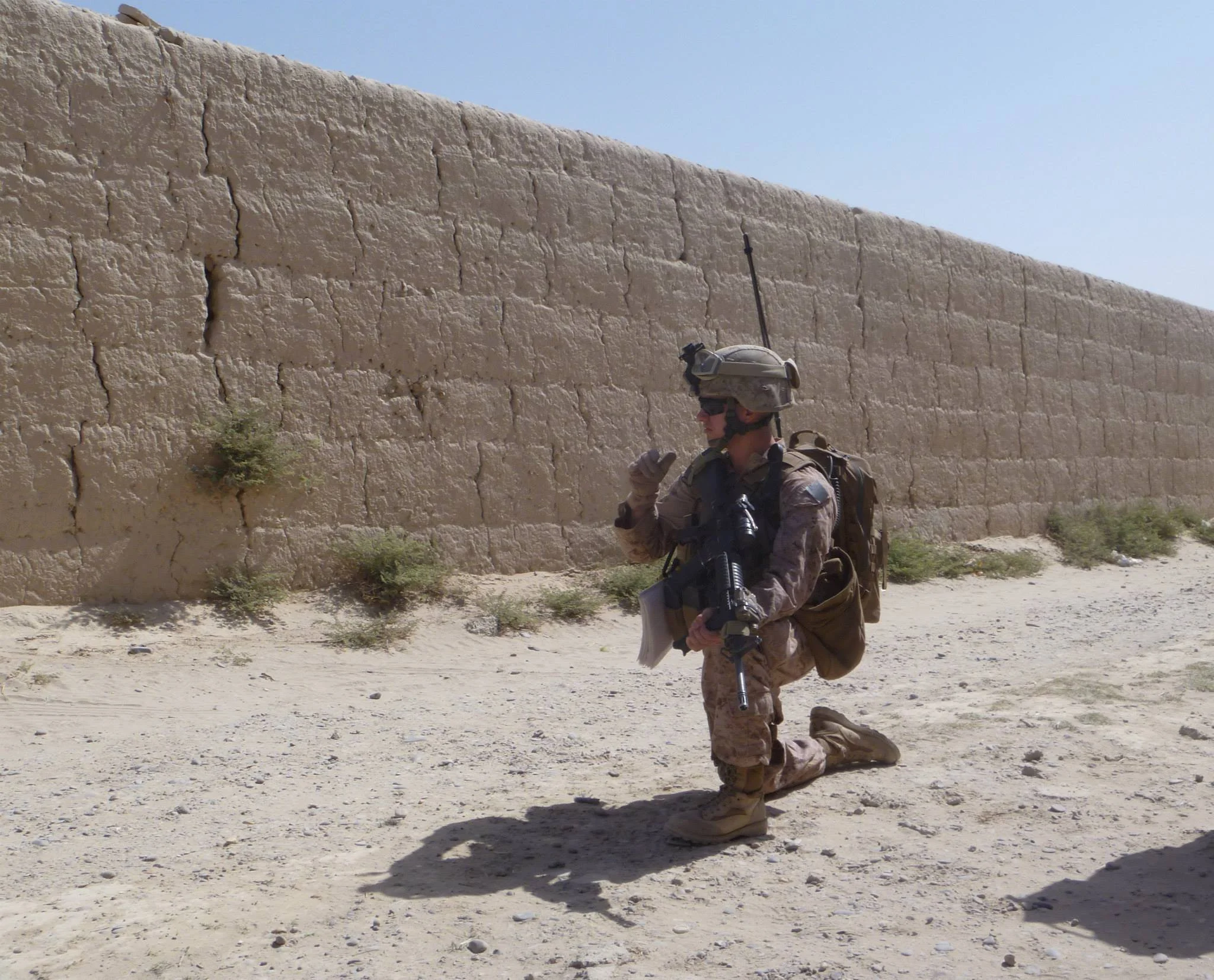 Bo Yager serving as a U.S. Marine