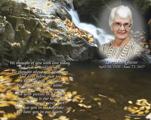 Waterfall memorial