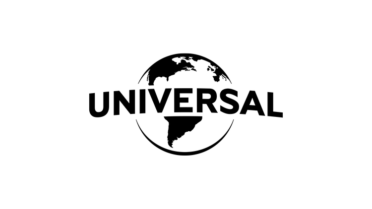 Outline of a fox lying down, facing left, in black and white.