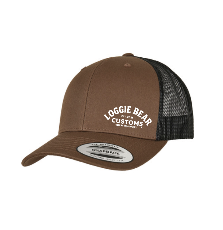 Trucker Cap - Embroidered - Coyote Brown / Black