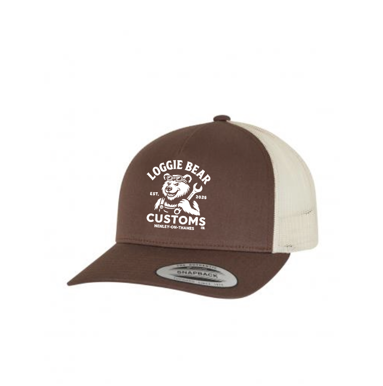 Trucker Cap - Printed -Mustang / Beige