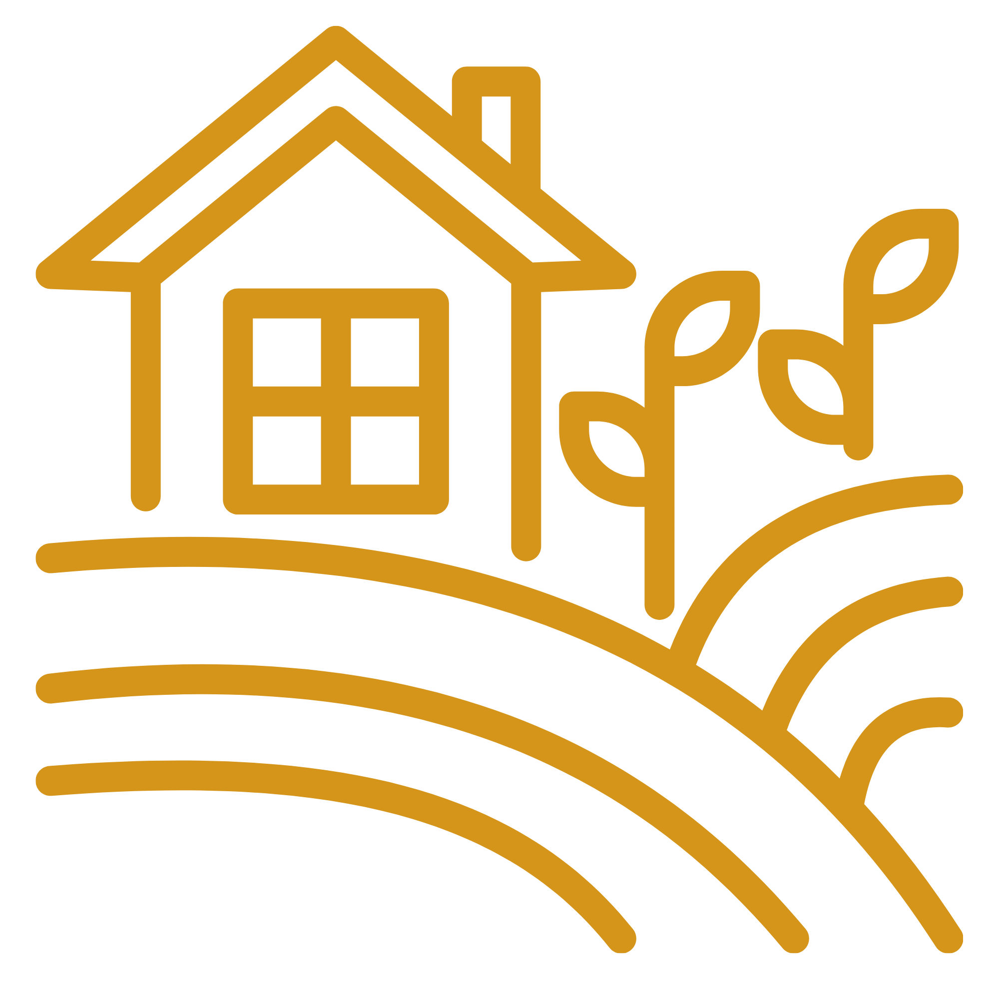 A logo of a house with a roof and windows, and the word "hope" in stylized yellow letters.