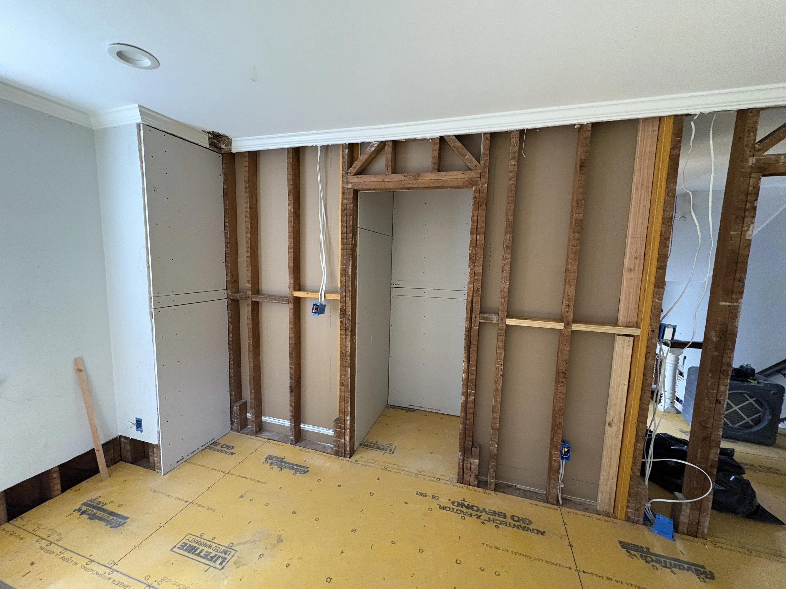 home improvement contractor in new jersey closet framing drywall  