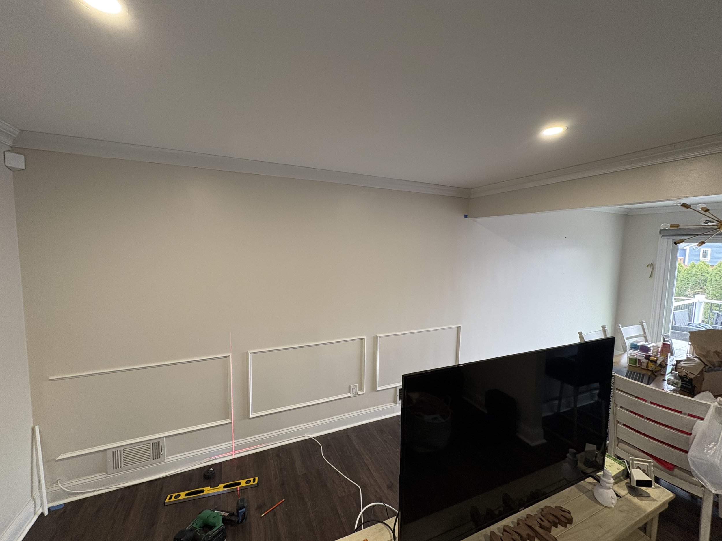 Enhance your interior with custom decorative wall moulding designed to add style, texture, and timeless character. Professional installation brings a polished architectural detail to any room.