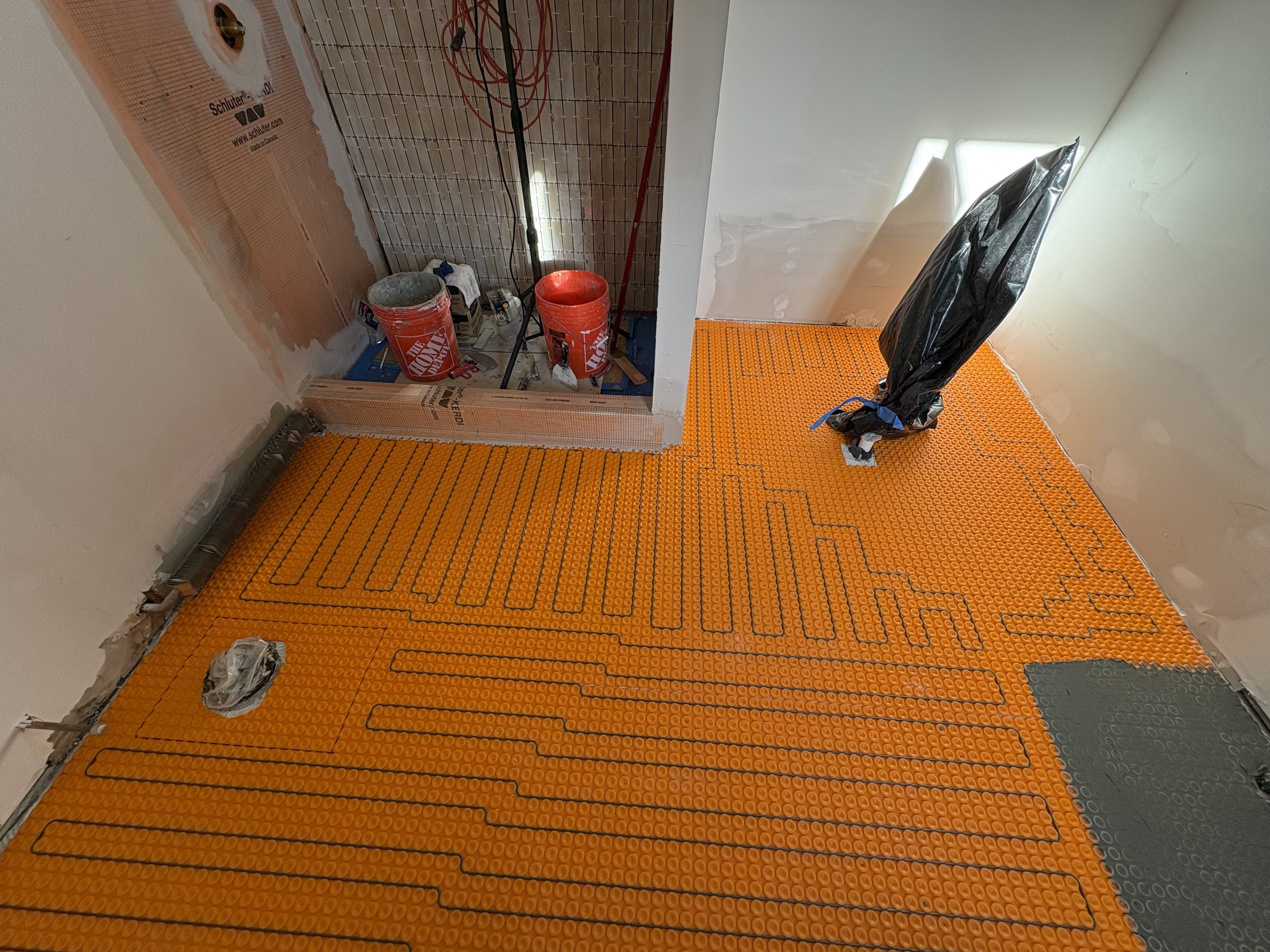 heat floor schluter ditra heat licensed Insured Bonded home improvement contractor in New Jersey design and installation free estimate