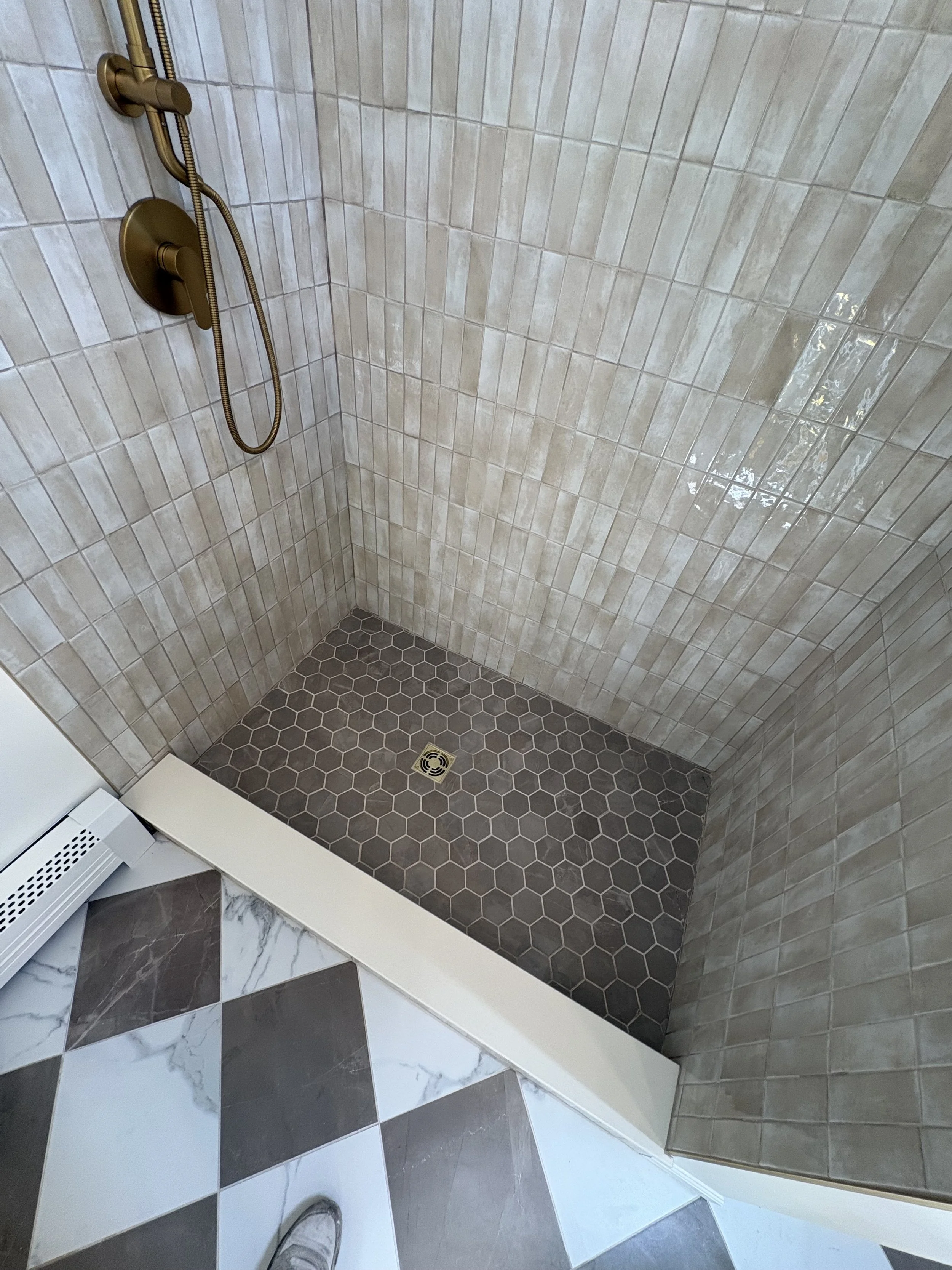 bathroom renovation in New Jersey. Custom showers, tile installation, waterproofing, flooring and modern bathroom remodeling licensed Insured Bonded home improvement contractor in New Jersey design and build installation