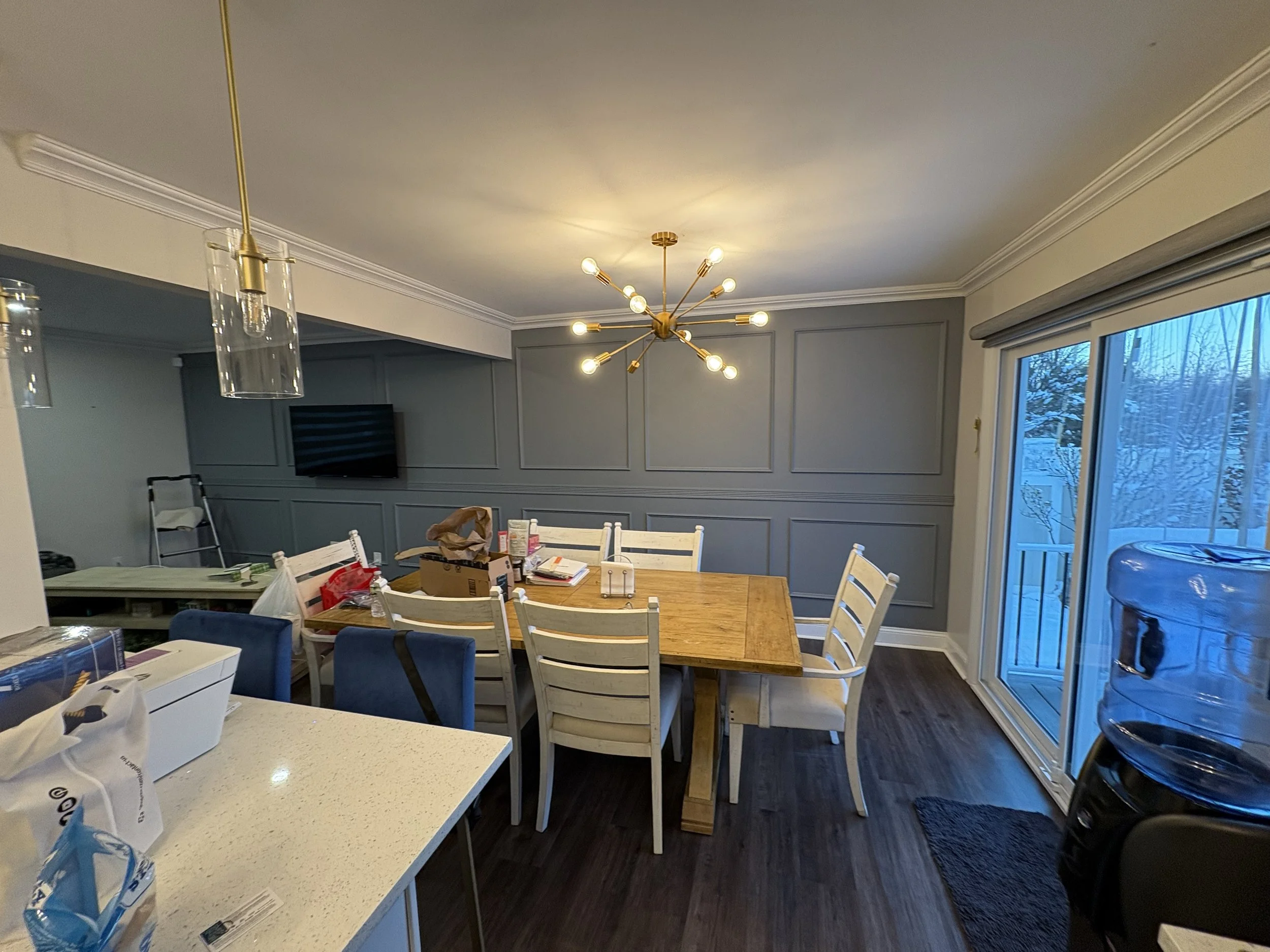 Enhance your interior with custom decorative wall moulding designed to add style, texture, and timeless character. Professional installation brings a polished architectural detail to any room. home improvement contractor in New Jersey