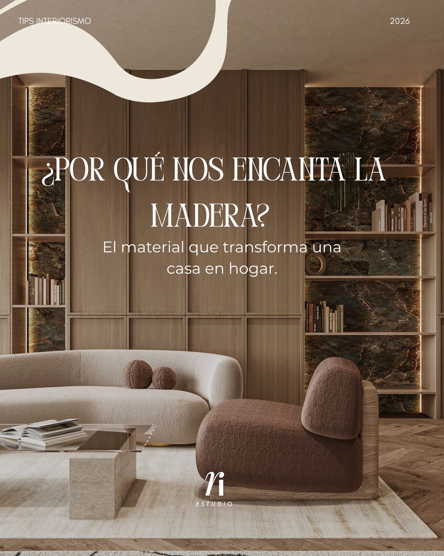 La madera tiene algo especial.
No solo es un material, es una sensaci&oacute;n.

Su textura, sus vetas y su calidez tienen la capacidad de transformar un espacio y hacerlo sentir m&aacute;s humano, m&aacute;s acogedor y m&aacute;s vivo.

Tal vez por 