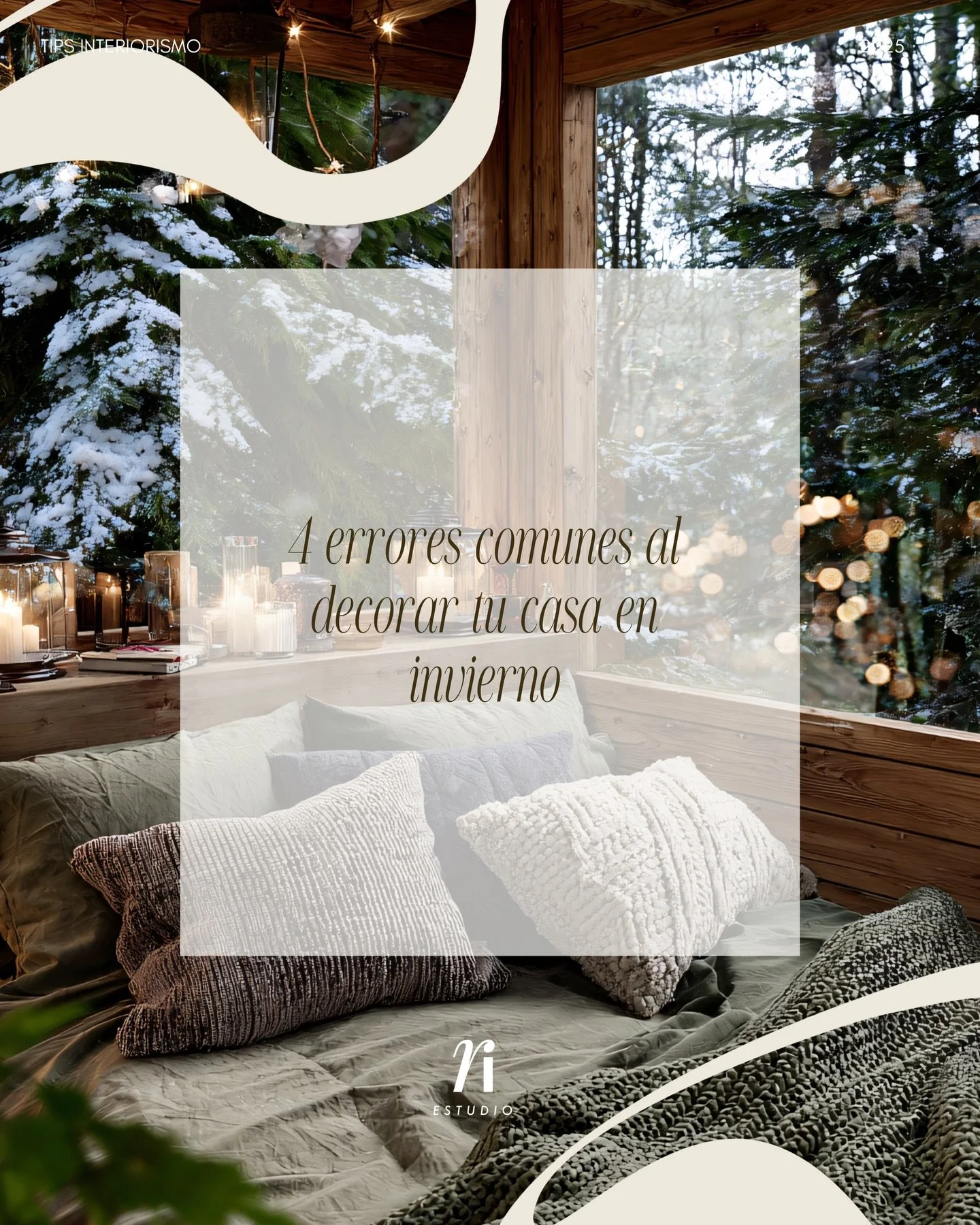 En esta temporada invernal ❄️ peque&ntilde;os ajustes pueden transformar tu hogar en un refugio c&aacute;lido y equilibrado, no es necesario que nos excedamos en decoraciones, como siempre decimos, es importante hacerlo todo con intenci&oacute;n. 

E