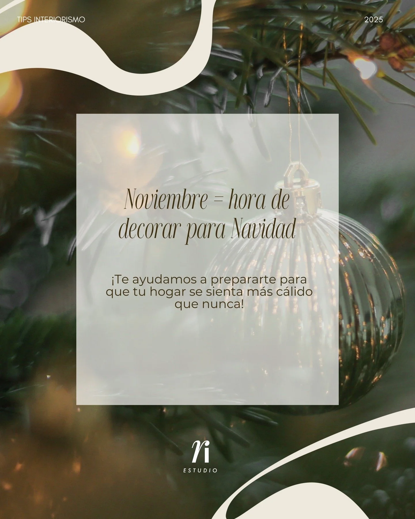 Noviembre ya huele a canela, luces c&aacute;lidas y reuniones en casa 🎄✨

Es el momento perfecto para empezar a transformar tu hogar y llenarlo de esa magia que solo la temporada navide&ntilde;a puede traer.

En Refugio Interior Estudio te ayudamos 