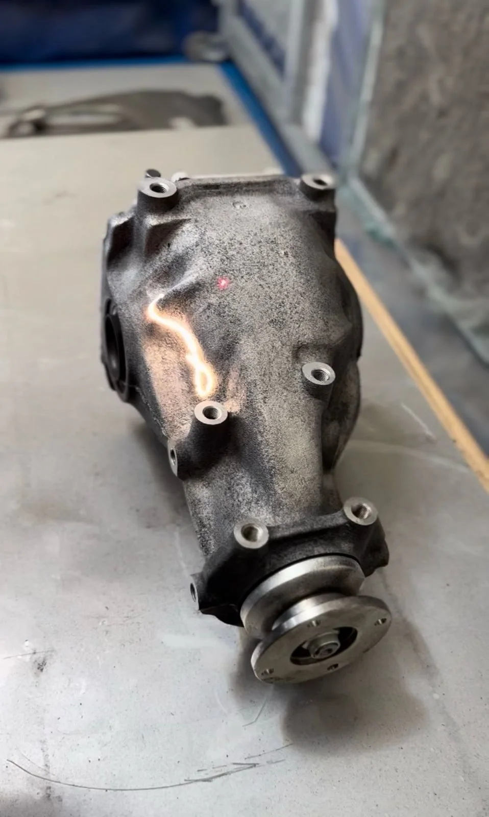 Laser cleaning automotive 1986 diff rust removal before and after at Visions Customs Castle Hill: After