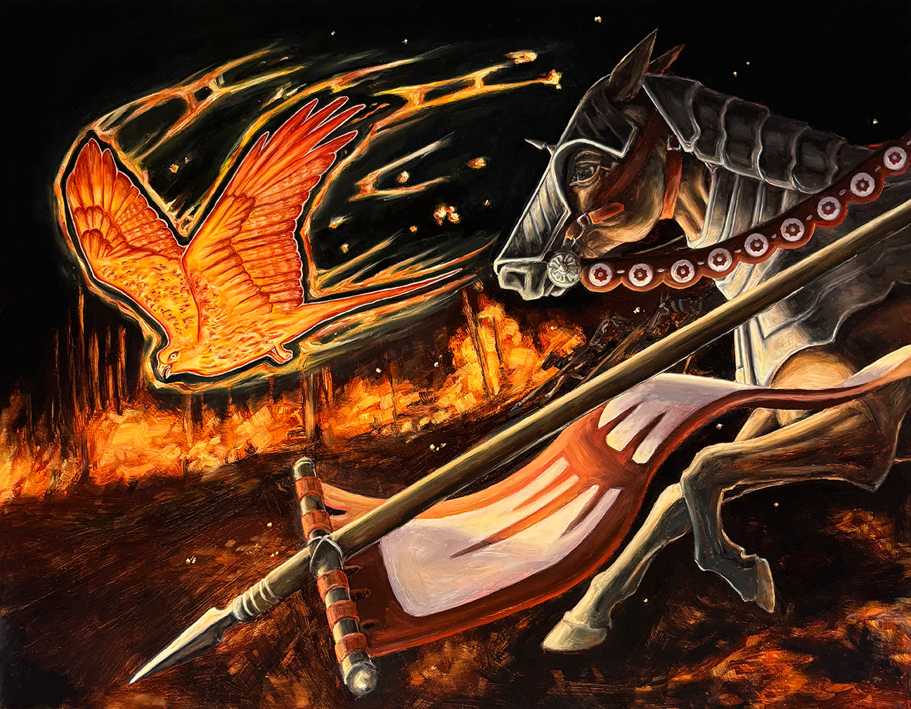 Warcry - Oil on Panel