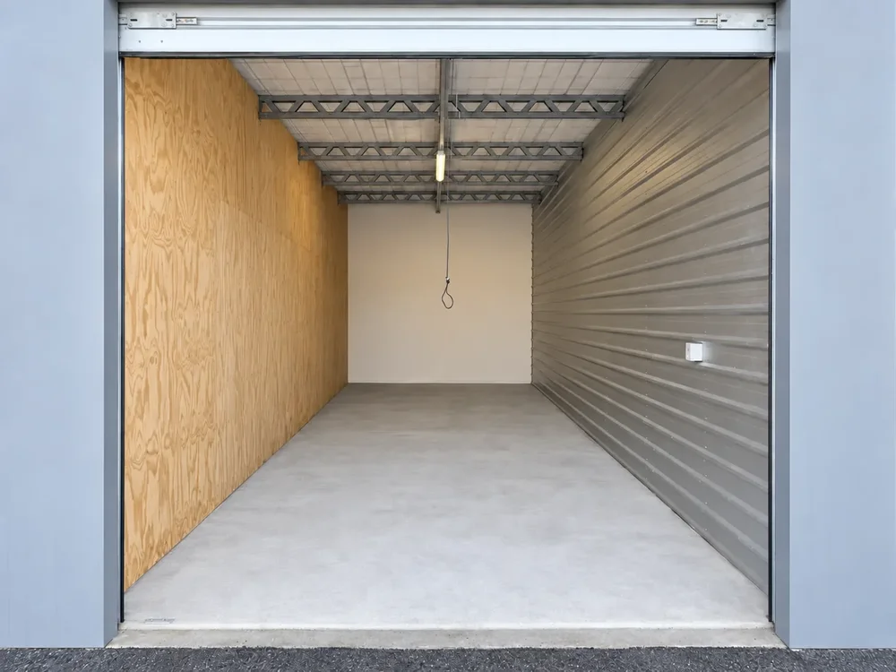 Inside the 29.1 square metre extra-large storage unit at Myt4you Storage Ravenswood