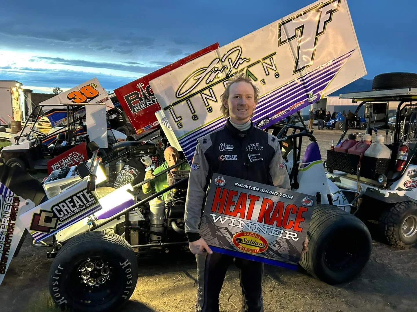 Two real fast cars in the heats!
Decklyn Fleming took Saldana Racing Products Heat Race number one!
Trever Kirkland took kaeding_performance heat race number two!