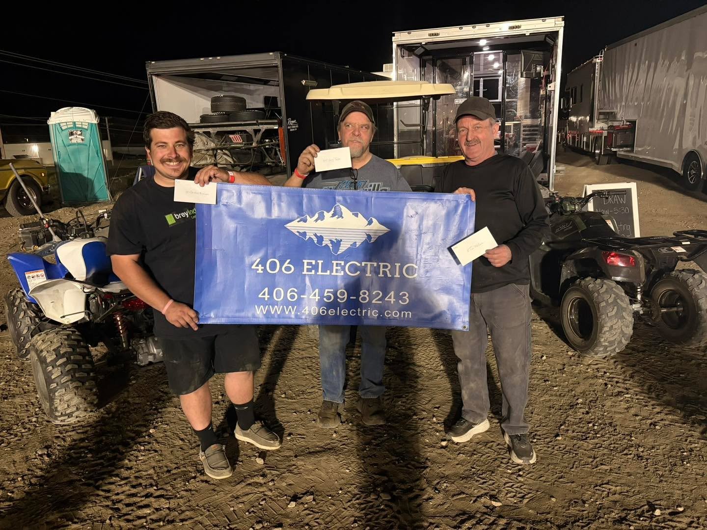 Shoutout to our top non-360 finishers and on Friday night! The top three from non-360 were Greg Tacke in 11th, Christian Kinnison in 14th and Tim McCune in 15th! Thank you 406 Electric for supporting them! #FST26