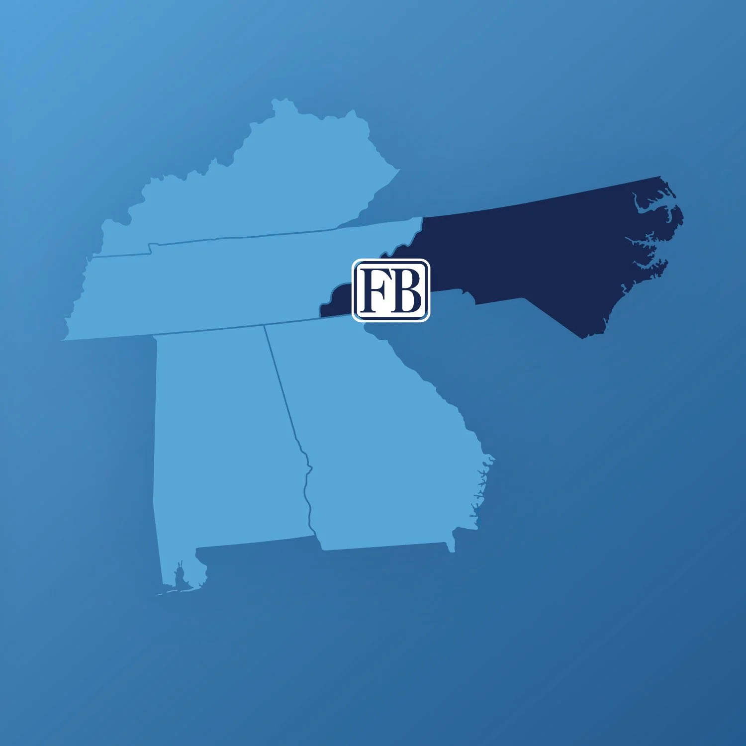 FB Financial footprint on map