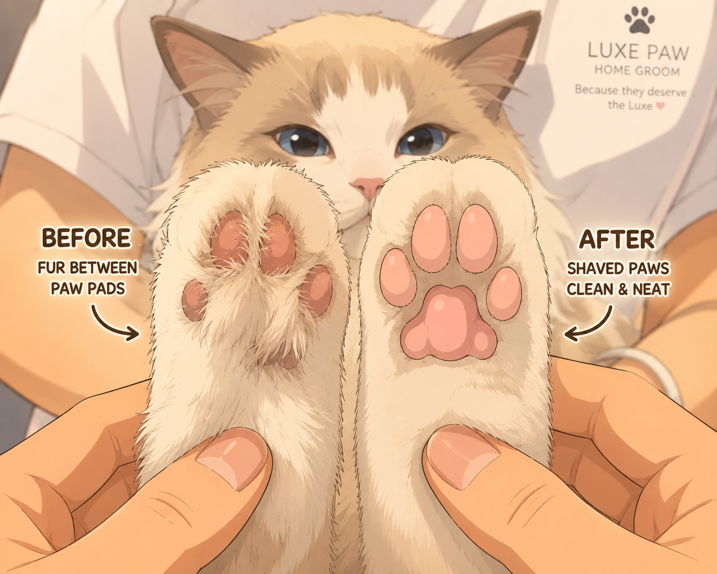 Feet Trim and Sani for Cats
