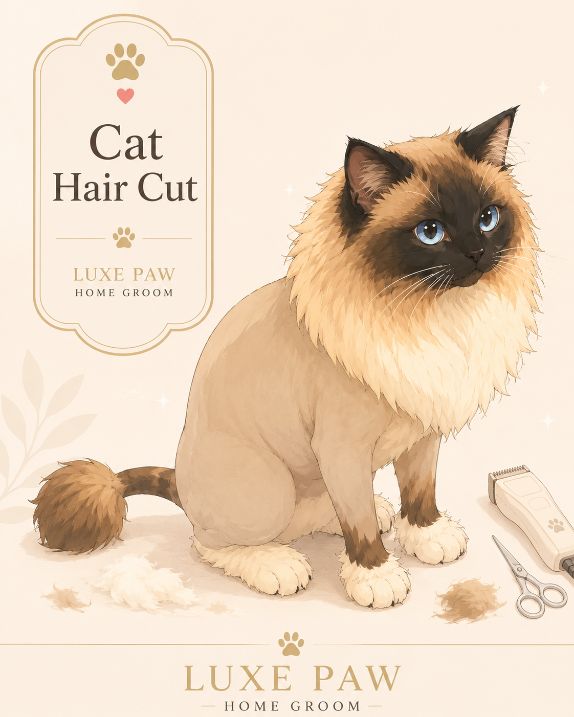 Cat Lion Cut (Long-Haired Cats Only)
